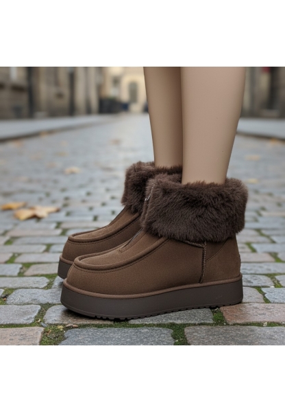 Taba Kürklü Kalın Platform Tabanlı Süet Bot 1290₺ | KPT545