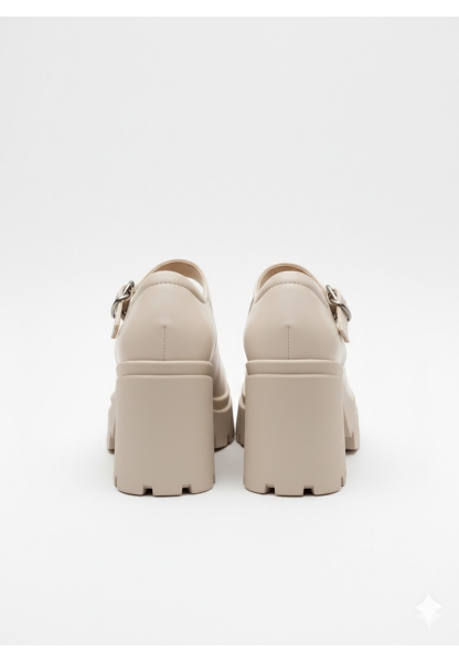 Mary Jane Bej  Platform Kalın Taban Loafer 849₺ durs