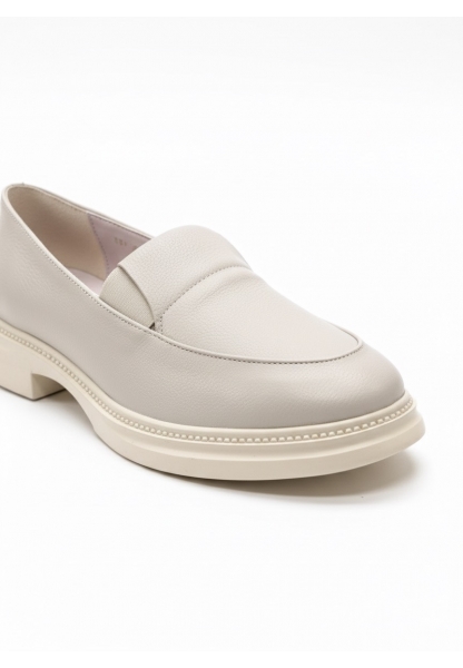 Bej Kalın Tabanlı Klasik Düz Loafer Ayakkabı 849₺ | RGL995