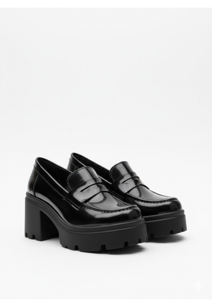 Penny Siyah Rugan  Kalın Taban Kadın Loafer 849₺ jona