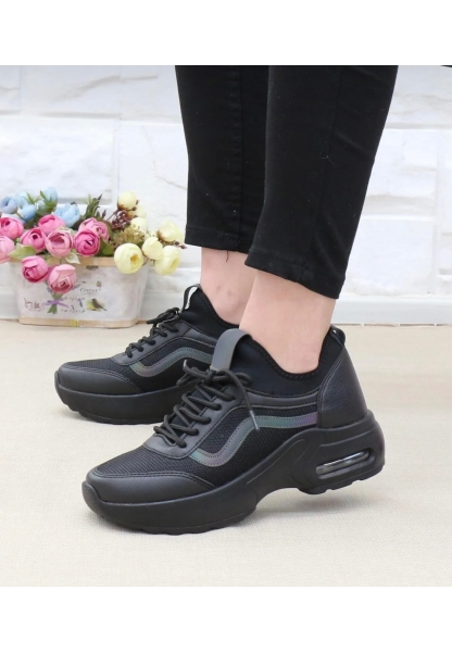 Air Tabanlı Siyah Kadın Sneaker tire