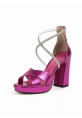 Fuşya Metalik Taşlı Platform Topuklu Ayakkabı yale 599₺