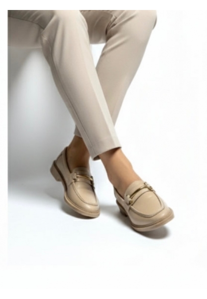 Bej Tokalı Klasik Loafer Bola 399.90₺