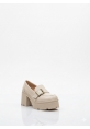 Krem KalınTokalı Kalın Taban Kadın Loafer 849₺ loa