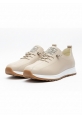 Vegan Deri Bej Kadın Sneaker 590₺ | Günlük Rahat ve Şık Suni Deri Spor Ayakkabı Modelleri