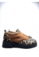 Leopar Desenli Kalın Taban Loafer paze