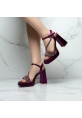 Gümüş Simli Platform Topuklu Ayakkabı teru 599₺