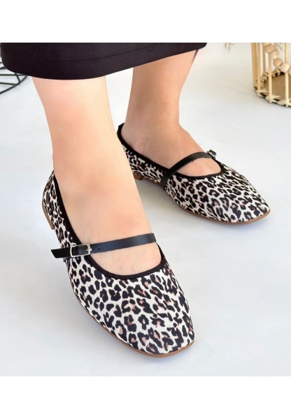 Leopar Desenli Tokalı Babet Jaden