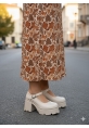 Mary Jane Bej  Platform Kalın Taban Loafer 849₺ durs