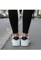 Beyaz Siyah Detaylı Kalın Tabanlı Kadın Sneaker 849₺ city