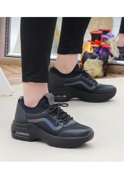 Air Tabanlı Siyah Kadın Sneaker tire