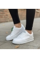 Beyaz-Beyaz Kalın Tabanlı Bağcıklı Kadın Sneaker 849₺ city