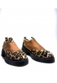 Leopar Desenli Kalın Taban Loafer paze
