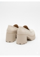 Klasik Kalın Tabanlı Bej Topuklu Loafer 849₺ jona