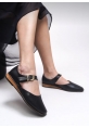 Klasik Gold Tokalı Siyah Loafer aden
