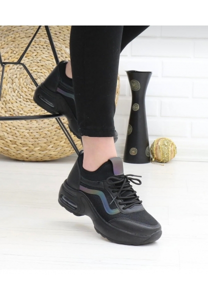 Air Tabanlı Siyah Kadın Sneaker tire