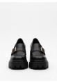Klasik Kalın Tabanlı Siyah Tokalı Topuklu Loafer 849₺ loa