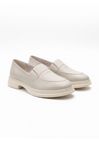 Bej Kalın Tabanlı Klasik Düz Loafer Ayakkabı 849₺ | RGL995
