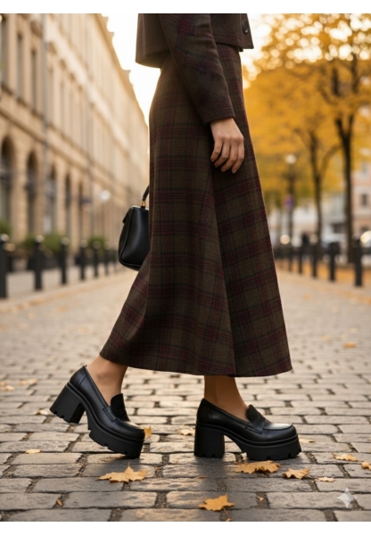  Penny Siyah Kalın Taban Kadın Loafer 849₺ jona
