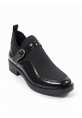 Modern Tokalı Esnek Siyah Loafer Bot | BSK948