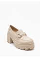 Bej Rugan Tokalı Kalın Taban Kadın Loafer 849₺ yumi
