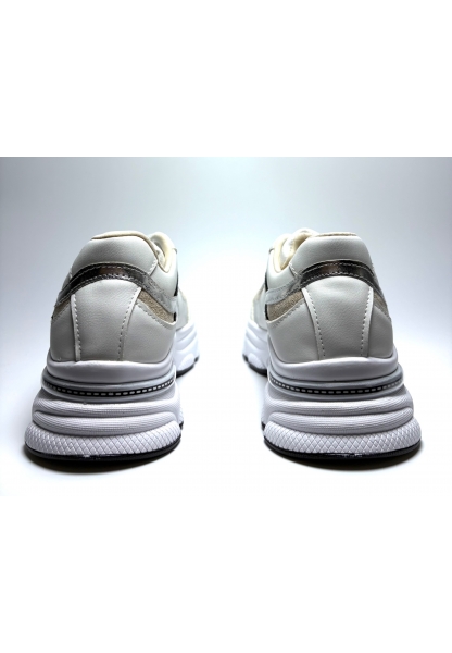 Gümüş Detaylı Kalın Taban Kadın Sneaker keme