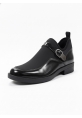 Modern Tokalı Esnek Siyah Loafer Bot | BSK948