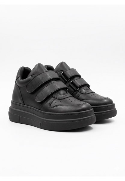 Siyah Cırt Cırtlı Kalın Platform Sneaker 790₺| CCS117