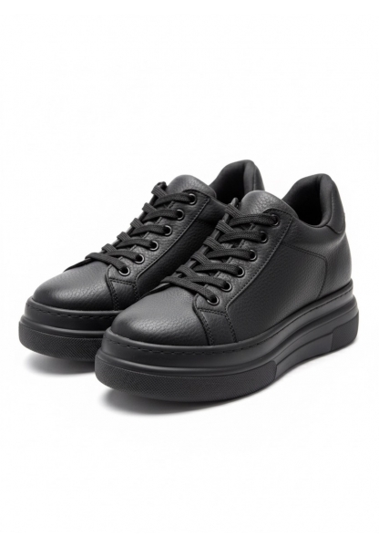 Siyah Bağcıklı Kalın Platform Kadın Sneaker 1190₺| SPK805