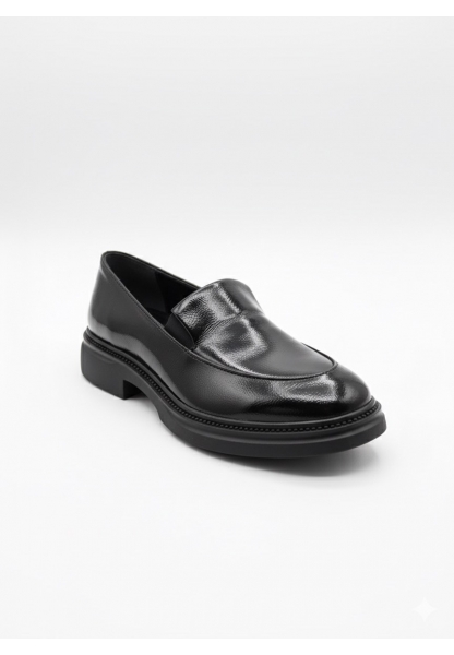 Siyah Rugan Kalın Tabanlı Loafer Ayakkabı 849₺ | RGL995