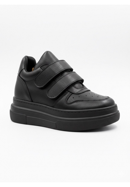 Siyah Cırt Cırtlı Kalın Platform Sneaker 790₺| CCS117