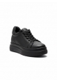 Siyah Bağcıklı Kalın Platform Kadın Sneaker 1190₺| SPK805