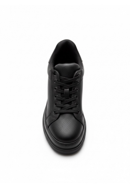 Siyah Bağcıklı Kalın Platform Kadın Sneaker 1190₺| SPK805